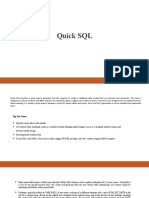 Quick SQL