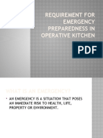 Emergency Preparedness in Oprerative Kitchen
