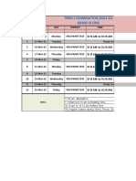 Grade 11 - Term 2 - Exam - Timetable FInal