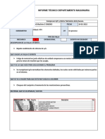 Informe Técnico Bird Machine E-509 Cambio de Compresor y Motor Hidraulico