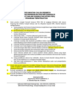 Syarat Daftar PPDS-PDSubsp Reguler    (25 Juli 2017)
