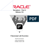 Inventory: Part 4 Release 11i: Prepared by Oracle University