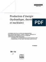 Production D'énergie (Hydraulique, Thermique Et Nucléaire)