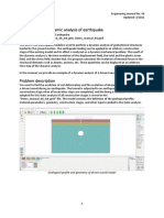 Driven Tunnel - Dynamic Analysis of Earthquake