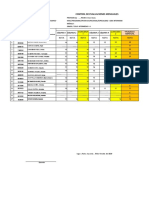 CONTROL DE EVALUACIONES SEMANAL, QUINCENAL Y MENSUAL