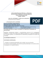 Guía de Actividades y Rúbrica de Evaluación - Unidad 1 - Fase 1 - Reconocimiento de Saberes