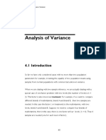 Chapter 4: Analysis of Variance