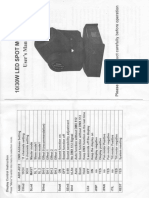 LED Moving Head 30W - Instructions