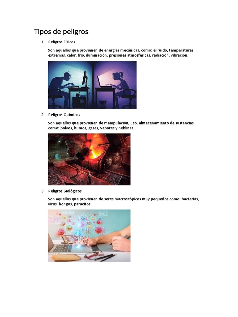 Tipos de Peligros Laborales | PDF