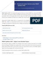 NMAT Syllabus 2021 - Download Latest Section-Wise NMAT Syllabus PDF