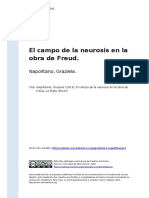 Napolitano, Graziela (2013). El Campo de La Neurosis en La Obra de Freud