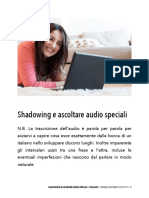 2-Shadowing e Ascoltare Audio Speciali SOLO-IT