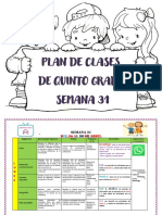 Plan de 5º Semana 31