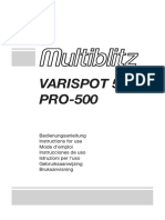 MULTIBLITZ Varispot 500 Manual