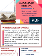 Expository Writing: What Is Expository Writing? Types of Expository Writing Example, Non-Example