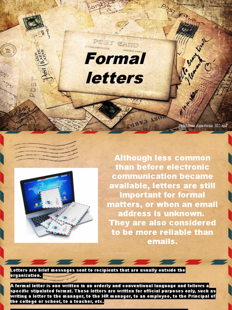 Importance of Formal Letters in Business | PDF | Communication
