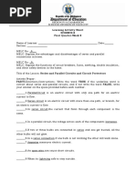 Learning Activity Sheet Science-8 First Quarter-Week 8