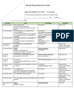 Planificação Geografia A 10º Ano