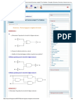 Portes logiques et algèbre de Boole TD