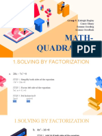 Maths QUADRATICS Assignment
