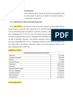 Parte de Finanzas para Proyecto