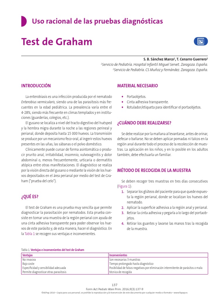 07 Test Graham | PDF | Medicina CLINICA | Epidemiología
