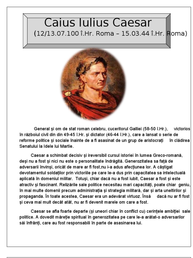 Caius Iulius Caesar | PDF