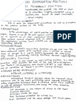 1) Supine/Dorsal Recumbent Fosition: (Nearly Vertical) NE, Adv An Tages