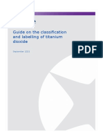 Guide On The Classification and Labelling of Titanium Dioxide