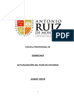 DERECHO Revisión Plan Estudios 2019