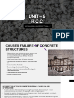 Unit - 5 R.C.C: Building Construction - 5