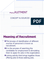 Recruitment: Concept & Sources