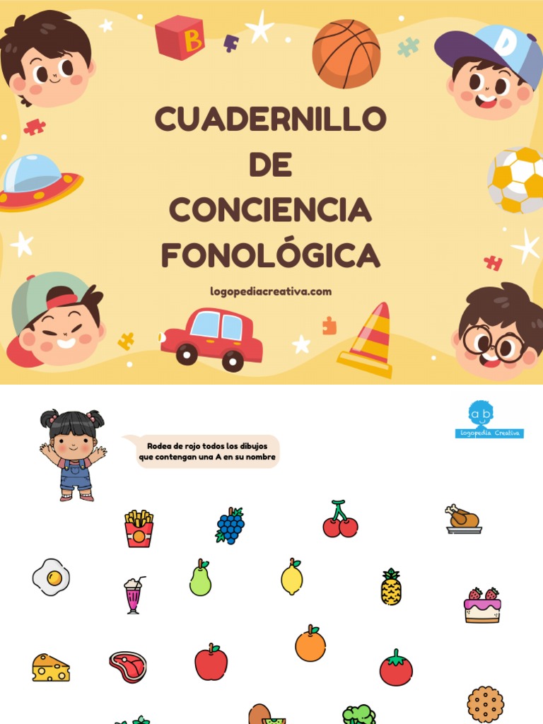 Cuadernillo de Conciencia Fonológica | PDF