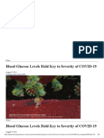 Blood Glucose Levels Hold Key To Severity of COVID-19 - Technology Networks p3-6