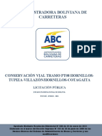 Administradora Boliviana de Carreteras: Conservación Vial Tramo Pt08 Hornillos-Tupiza-Villazón/Hornillos-Cotagaita