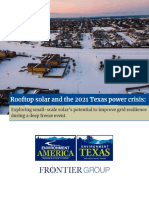 Rooftop Solar and The 2021 Texas Power Crisis