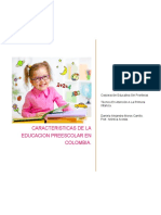 Caracteristicas de La Educacion Preescolar