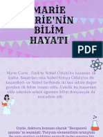 Mari̇e Curi̇e'Ni̇n Bi̇li̇m Hayati