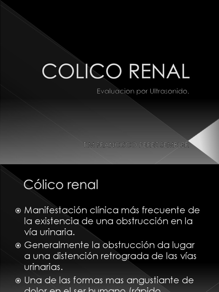 Cólico Renal | PDF | Urología | Enfermedades y trastornos