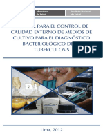 Manual para El Control de Calidad Externo de Medios de Cultivo para El Diagnóstico Bacteriológico de La Tuberculosis