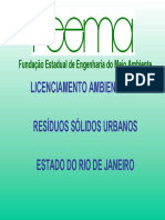 Licenciamento Ambiental de Resíduos Sólidos Urbanos Estado Do Rio de Janeiro