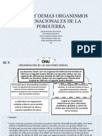 La Onu y Demas Organismos Internacionales de La