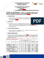 Ejemplo de Informe Creacion de Nececidad