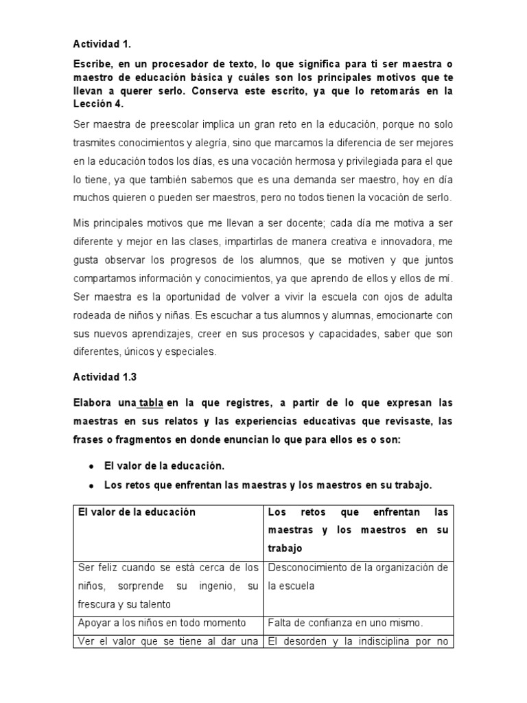 Vocación y Retos del Docente en México | PDF | Aprendizaje | Educación ...