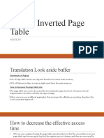 TLB & Inverted Page Table