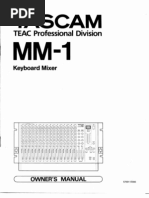 Download TASCAM MM-1 Keyboard Mixer by Danderman123 SN55998803 doc pdf