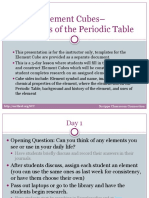 Element Cubes - Properties of The Periodic Table: Scripps Classroom Connection