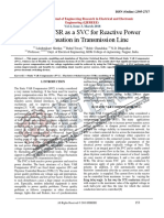 Review of TSR As A SVC For Reactive Power Compensation in Transmission Line