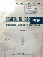 Radu Gyr - Femeia in Eroismul Spiritual, Moral Si National - 1937 - Text