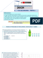 Evaluacion Diagnostica 2021 Examen 1° H - 2